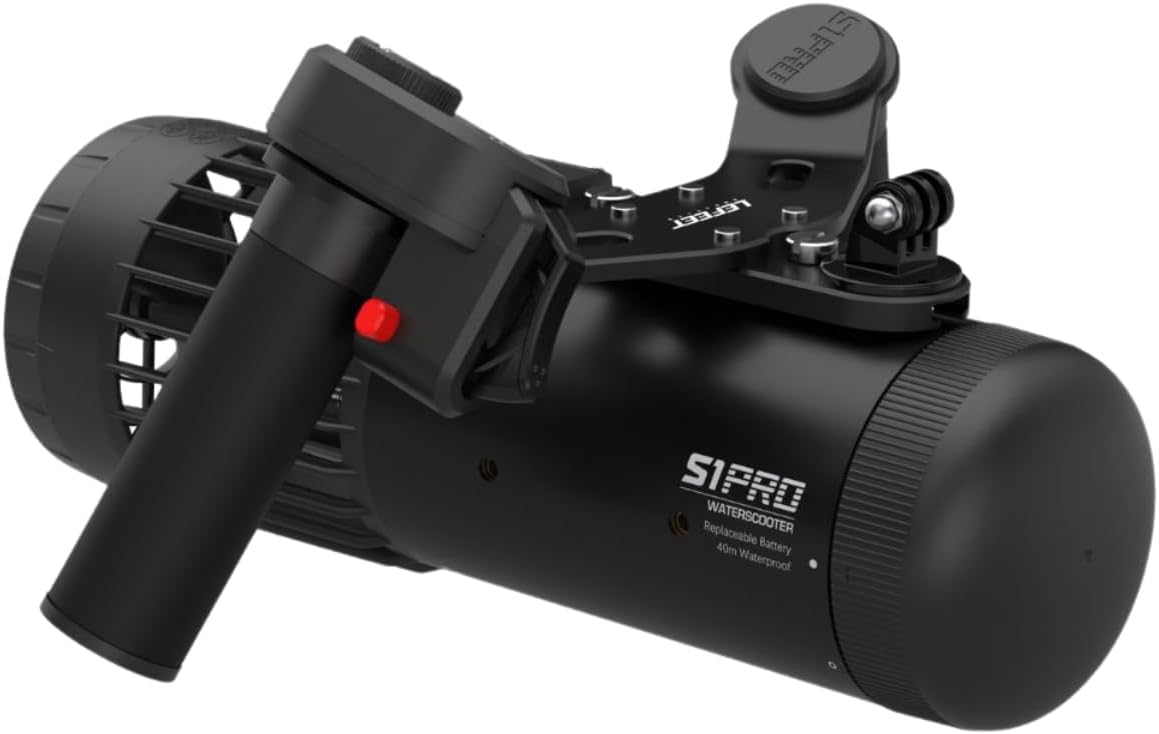 LEFEET S1 PRO Underwater Scooter | High-Performance Modular Sea Scooter, Max Speed:6.48 km/h, With Action Camera Mount,40M Depth Suitable For Water Sports Diving, Snorkeling, Pool And Freediving