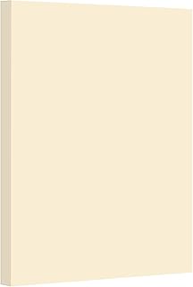 Cream Pastel Color Card Stock Paper, 67lb Cover Medium Weight Cardstock, for Arts & Crafts, Coloring, Announcements, Stationary Printing at School, Office, Home | 8.5 x 11 | 50 Sheets Per Pack