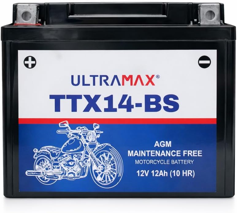 ULTRAMAX TTX14-BS Motorcycle Gel Battery