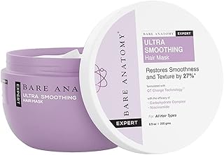 Bare Anatomy Ultra Smoothing Hair Mask Deep Conditioning with Carbohydrate Complex & Niacinamide | For Dry & Frizzy Hair | Sulphate & Paraben Free | For Women & Men | 250 Gm