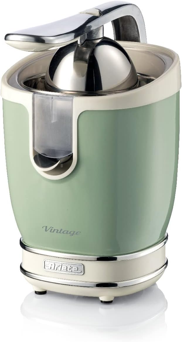 Ariete 413 Vintage Juicer, Green, Stainless Steel