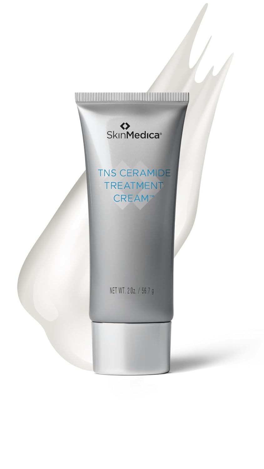 SkinMedica TNS Ceramide Treatment Facial Cream - Hydrating Facial Moisturizer with Peptides & Ceramide Technology to Help Restore Skin Barrier Repair & Moisture Balance (2 Oz)