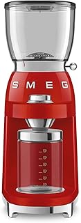 Smeg 50's Retro Style Aesthetic Coffee Grinder, CGF01 (Red) Large
