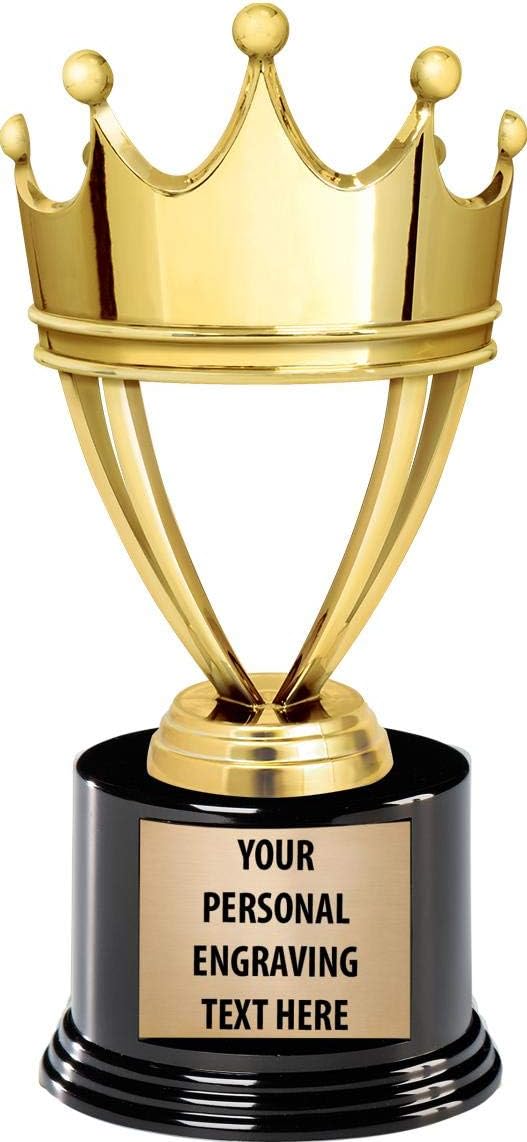 Participation Trophies, Custom Engraved Gold Crown Trophies for Kids Prime