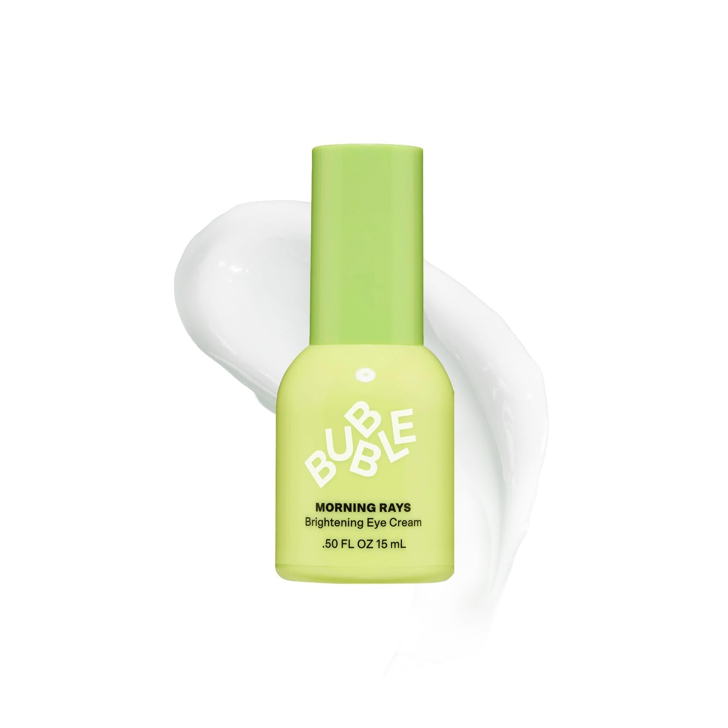 Bubble Skincare Morning Rays Brightening Eye Cream - Vitamin C Under Eye Cream for Dark Circles & Puffiness - Enriched with Green Tea Extract to Calm, Protect & Soothe Skin (15ml)