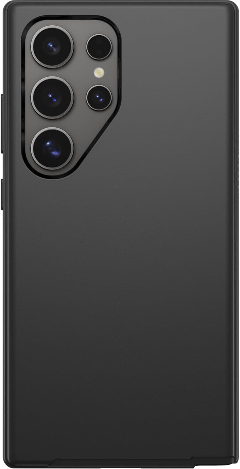 OtterBox Samsung Galaxy S24 Ultra Symmetry Series Case - Black, Ultra-Sleek, Wireless Charging Compatible, Raised Edges Protect Camera & Screen