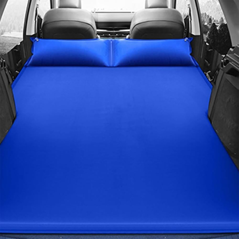 GJBHN Car Inflatable Mattress for Volkswagen VW Tiguan Allspace 2018-2022 2023 2024 Double Blow Up Air Mattress Car Air Bed Portable Sleeping Pad Waterproof Camping Bed Cushion,Blue