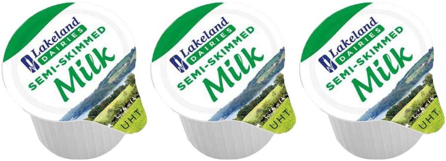 Lakeland Semi-Skimmed Milk Pots (Pack of 2 x 120) UKB Multi-Pack Offer
