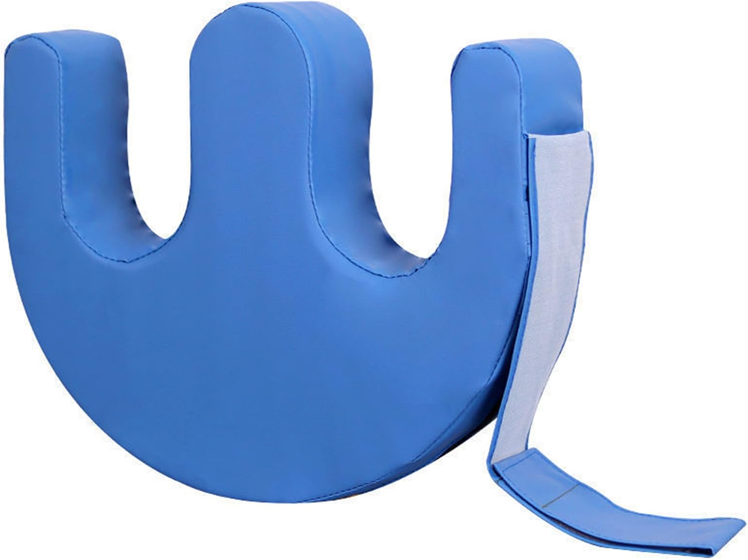 ASkinds Patient Turning Device Paralysis Bed Rest Nursing Help The Elderly Turn Over PU Leather Anti-Decubitus Multifunctional UU-Shaped Waterproof Roll Over Pad with Straps for Caregivers, Blue
