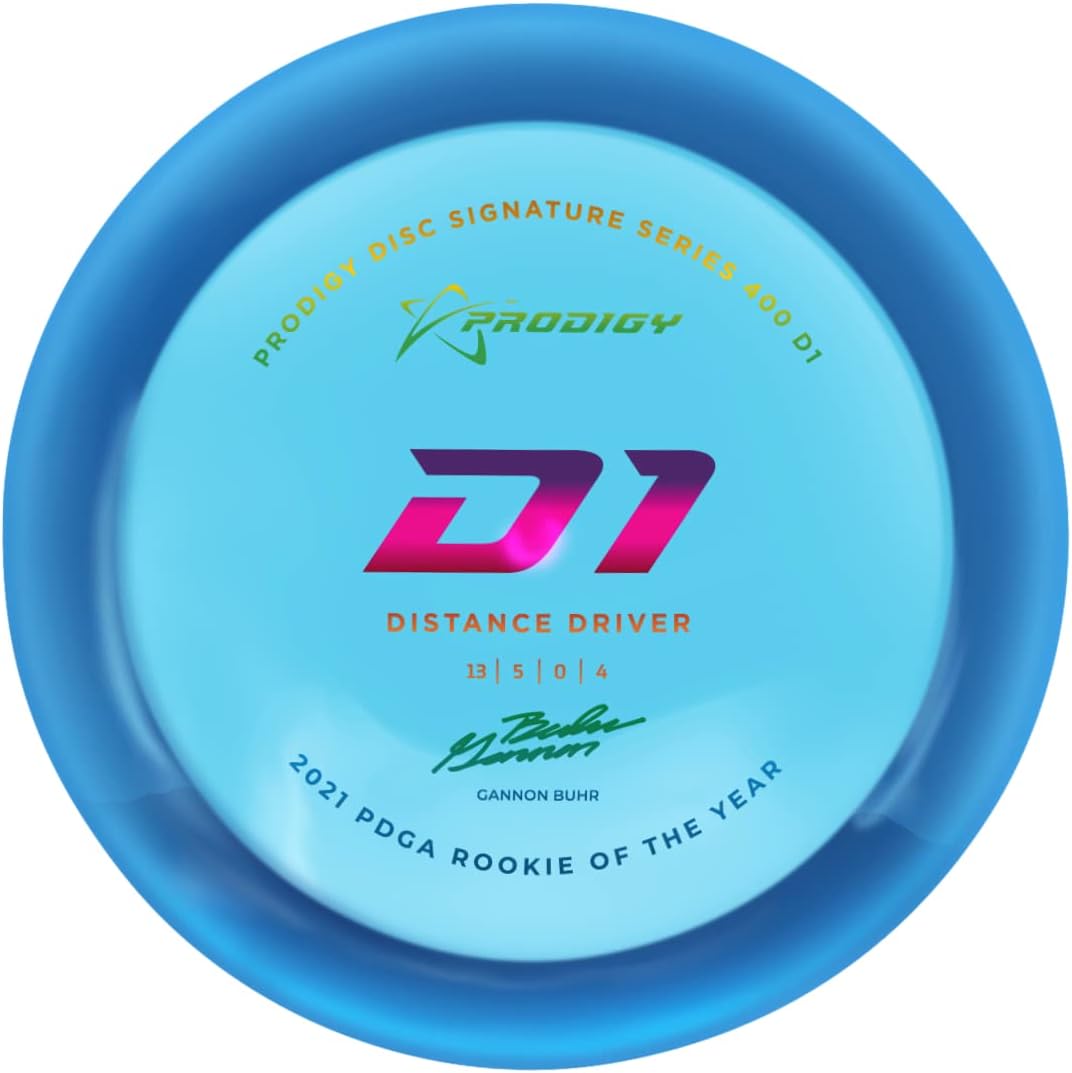 Prodigy Discs Limited Edition 2022 Signature Series Gannon Buhr 400 Series D1 Distance Driver Golf Disc [Colors May Vary]
