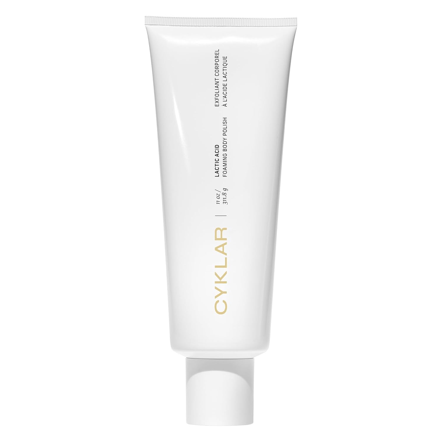 Cyklar Lactic Acid Body Polish – Chemical Exfoliator with AHAs & Volcanic Pumice – Added Glycerin for Skin Hydration – Fragrance-Free, 11 fl oz