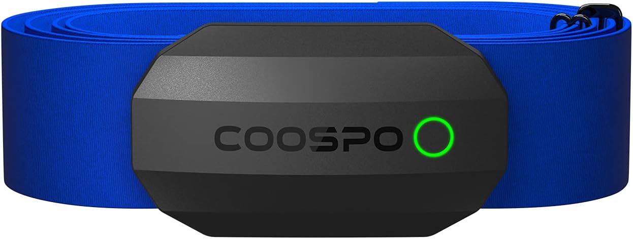 COOSPO Heart Rate Monitor Chest Strap,Bluetooth ANT+ Chest HRM for Running Cycling Gym Fitness, Heart Rate Monitors IP67 Waterproof Compatible with Strava Zwift Wahoo Garmin Polar Peloton App