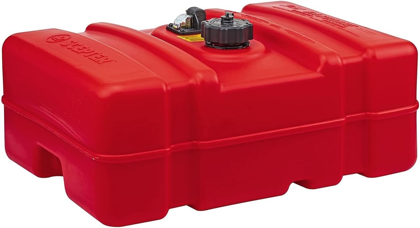 Scepter 12 Gallon Portable Marine Gas Can, Large Capacity Boat Fuel Tank