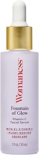 Womaness Fountain of Glow Vitamin C Face Serum - Menopause Support Brightening Serum for Improving Dull & Uneven Skin Tone - Super Antioxidant Serum of 8% Vitamin C + Plant Derived Squalane Oil (30ml)