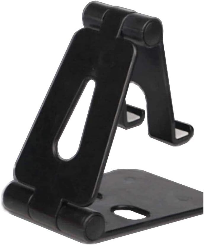 USSJ Desktop Stand for Phones, Free Your Hand, Adjustable, Compatible with All Phones, Cell Phone (Black)