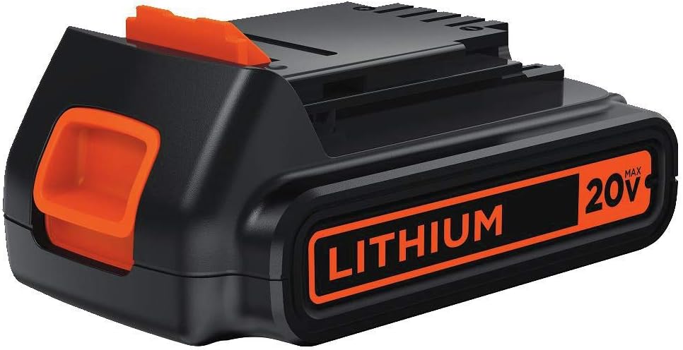BLACK+DECKER 20V MAX Battery, 1.5Ah Lithium Ion Battery, Extended Runtime, Compatible with Tools, Outdoor Equipment and 20V Vacuums (LBXR20)