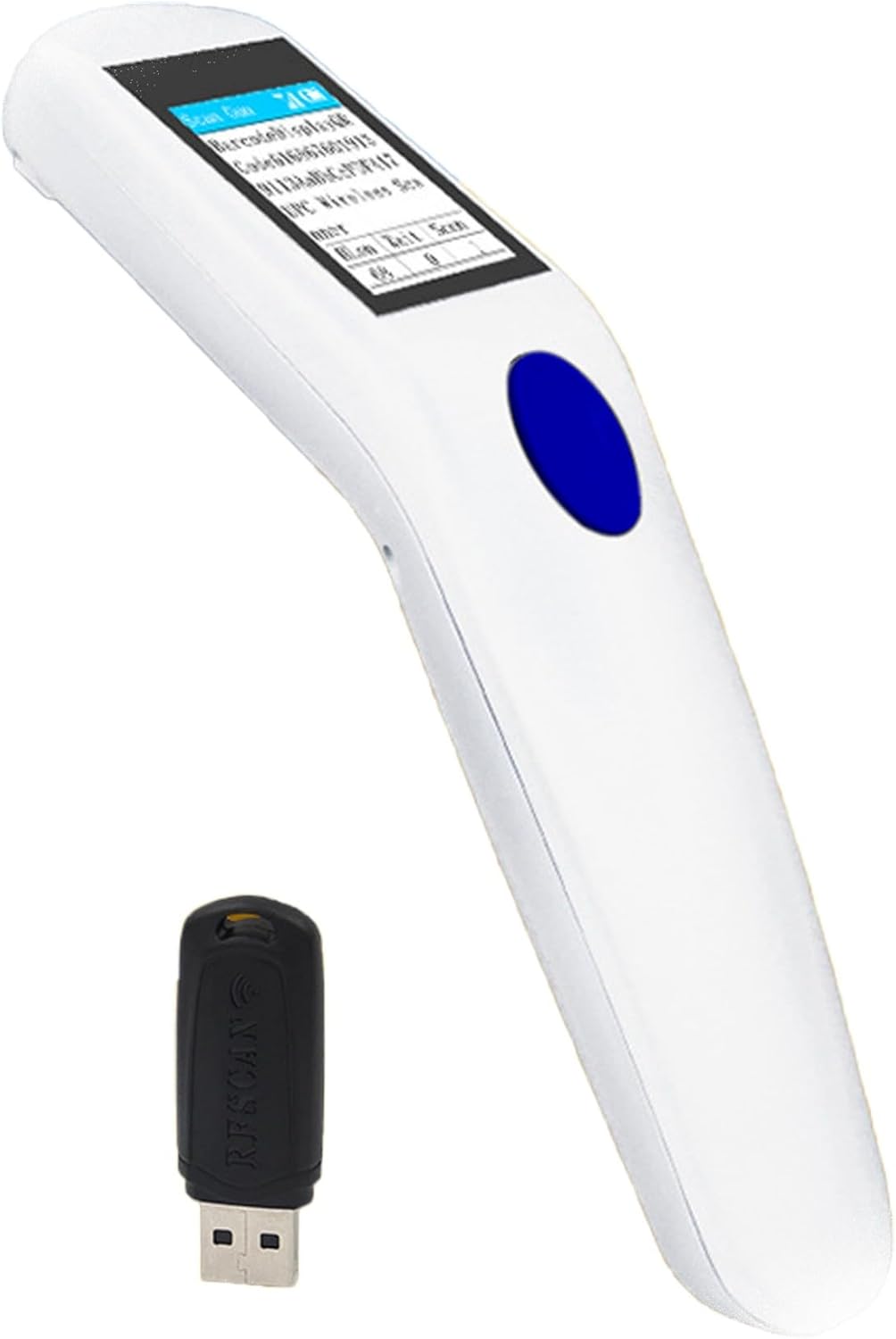 Generic Wireless Barcode Scanner, Portable 1D Bar Barcode Reader 1800mAh Battery, 30m Range, Automatic Fast and Precise scanning for Mobile Payment, Convenience Store, Supermarket, Warehouse