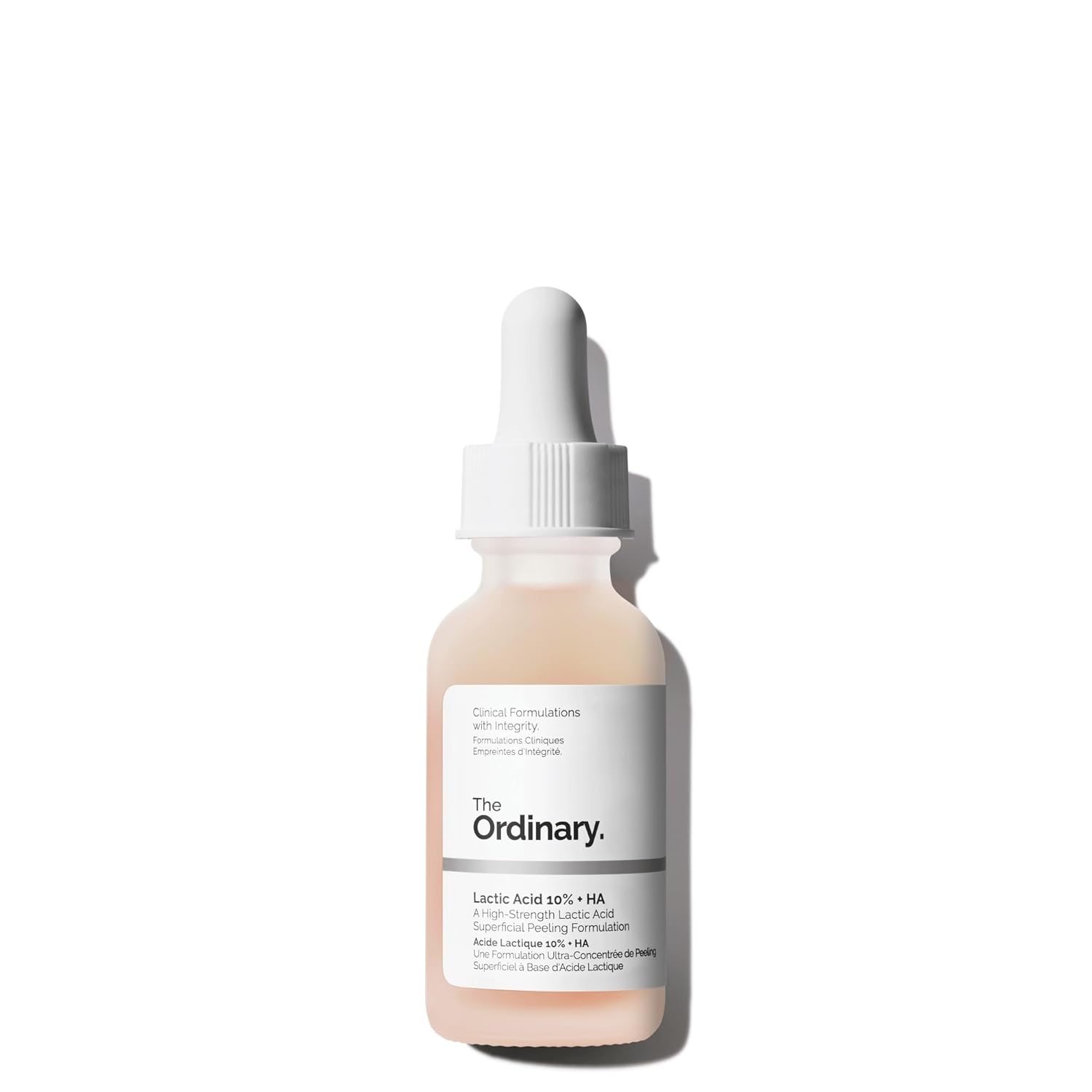 The Ordinary Lactic Acid 10% + Hyaluronic Acid 2%, High-Strength Exfoliating Serum for Smoother, Brighter Skin, 1 Fl Oz