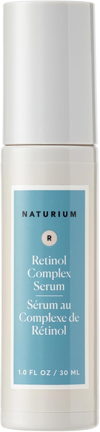 Naturium Retinol Complex Serum, Microencapsulated Retinols plus Bakuchiol, Refining & Smoothing Facial Serum | 1.0 FL OZ / 30 ML