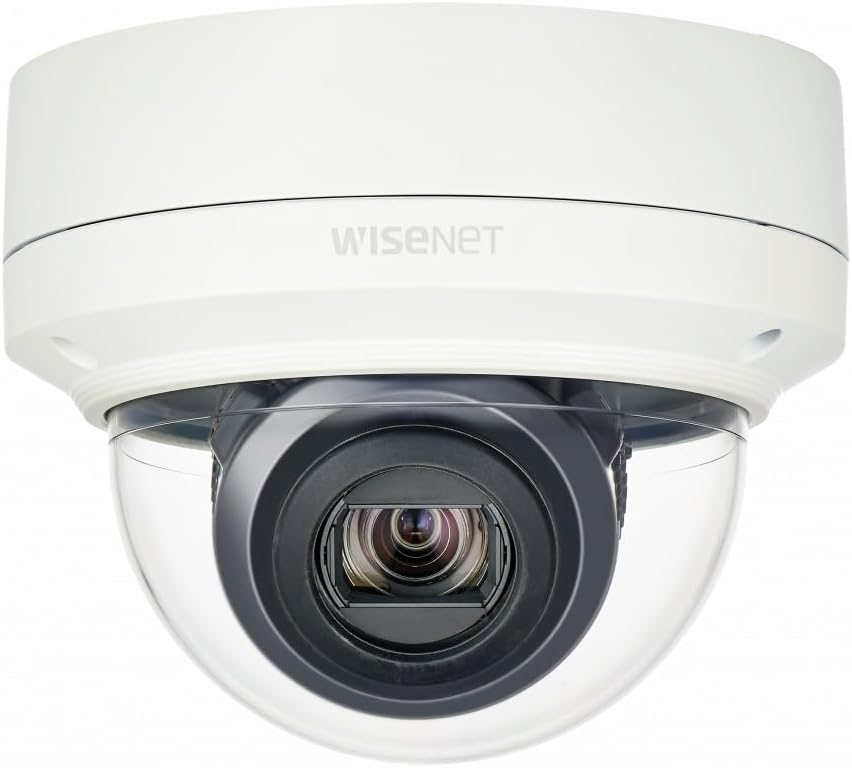 Hanwha Techwin XNV-6120 2MP WDR PoE Network Dome Camera with 5.2~62.4mm,Optical 12X, Lens, RJ45 Connection.