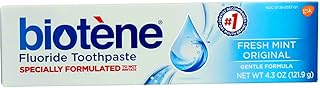 Biotene Fluoride Toothpaste, Fresh Mint, 4.3 oz Tubes - (Pack of 4)