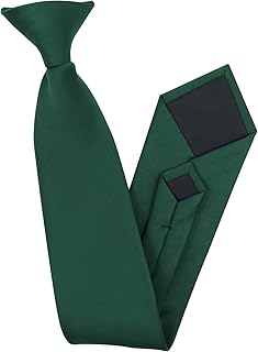 Men's Clip on Ties Pre-Tied Adjustable Neckties Solid Color Zipper Ties for Men Formal Business Graduation