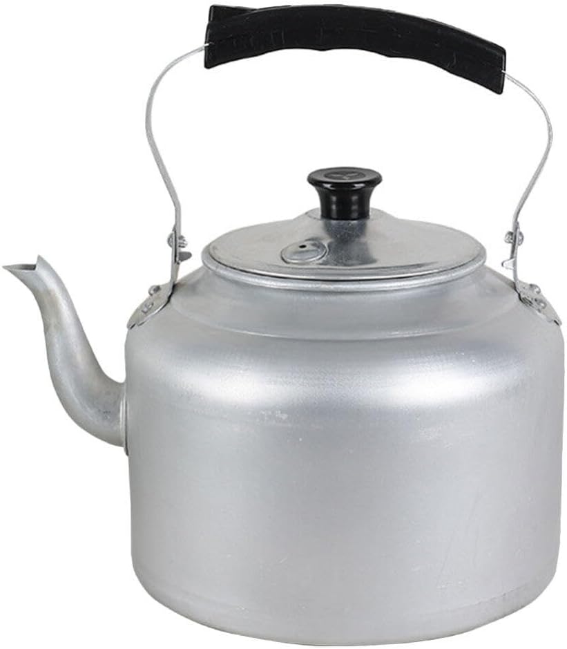 Kichvoe Vintage Tea Kettle Handle Whistling Teapot for Stovetop Practical Water Boiler for Home Kitchen Stylish Retro Design for Tea Easy to Use Clean Random Style