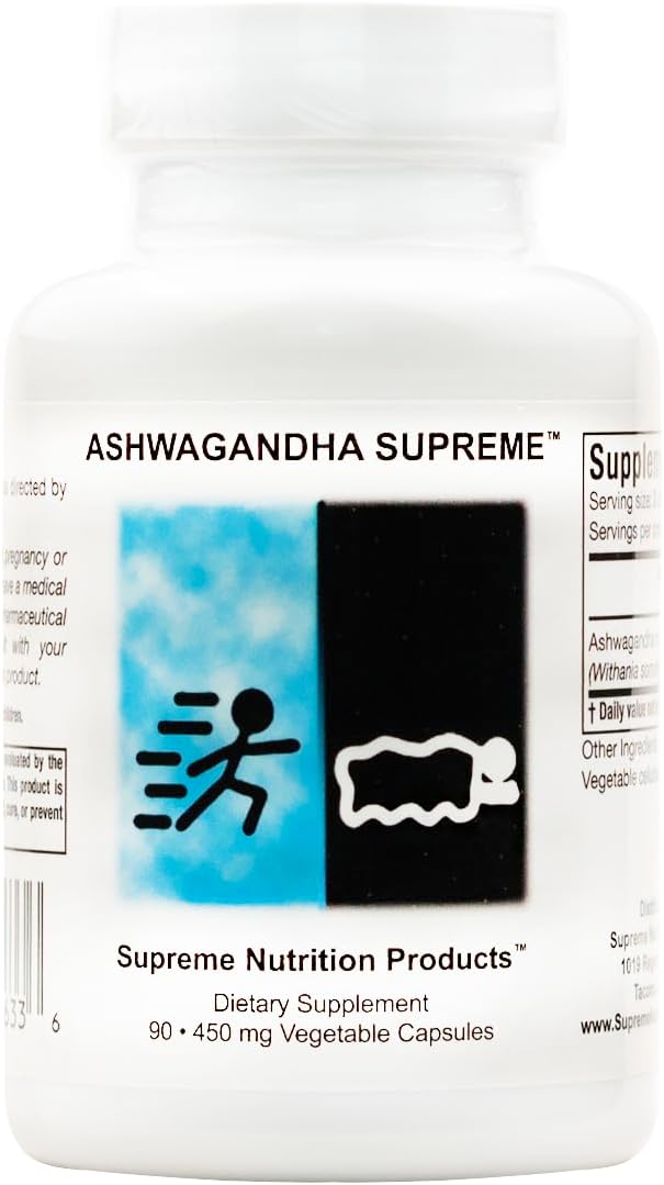 Supreme Nutrition Ashwagandha Supreme, 90 Pure Ashwagandha Vegetarian Capsules