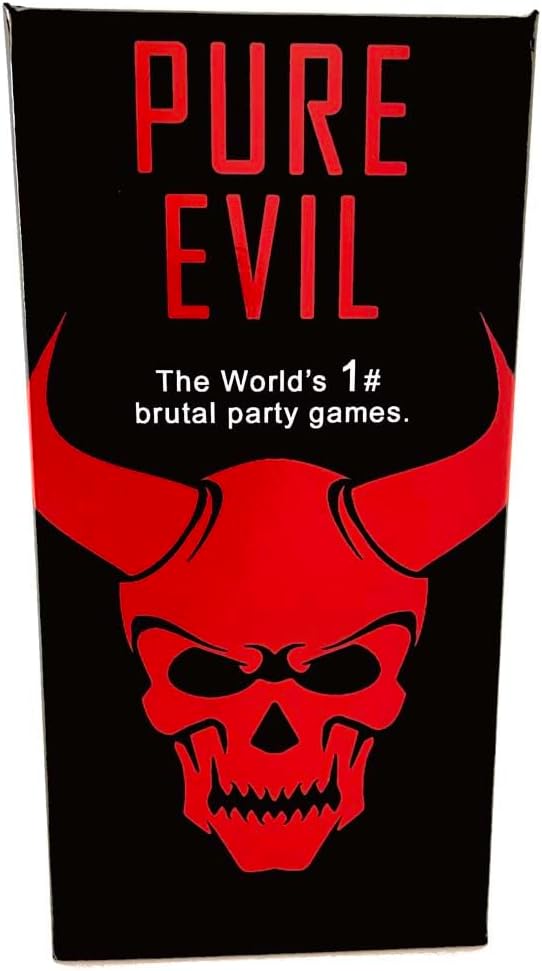 Pure Evil - Hilarious New Party Drinking Card Game | 3 Games in 1 box set | Prefect Savage | 18+ | Girlsnight Stag Do