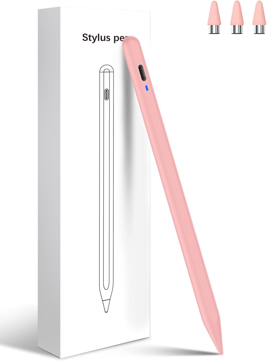 Stylus Pen for Android, Magnetic Phone Pencil, CMARS Fine Point Stylus Pens for Touchscreen, Tablet Pencil Compatible with iPhone/Samsung/Xiaomi/Huawei/Vivo and Other Android Phone and Tablet - Pink