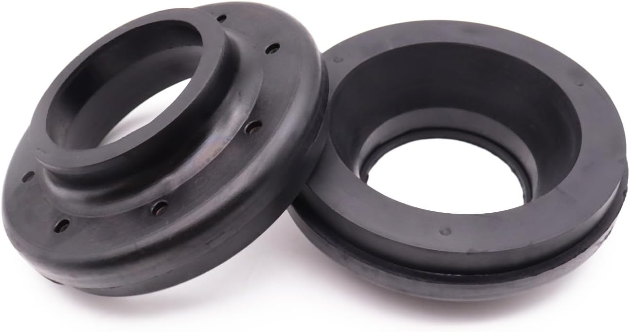 Front Upper Coil Spring Insulators, Coil Spring Isolators Compatible with 1984-2001 Cherokee XJ, 93-98 Grand Cherokee ZJ, 97-06 Wrangler TJ, 86-92 Comanche MJ, 84-90 Wagoneer (Front Upper)