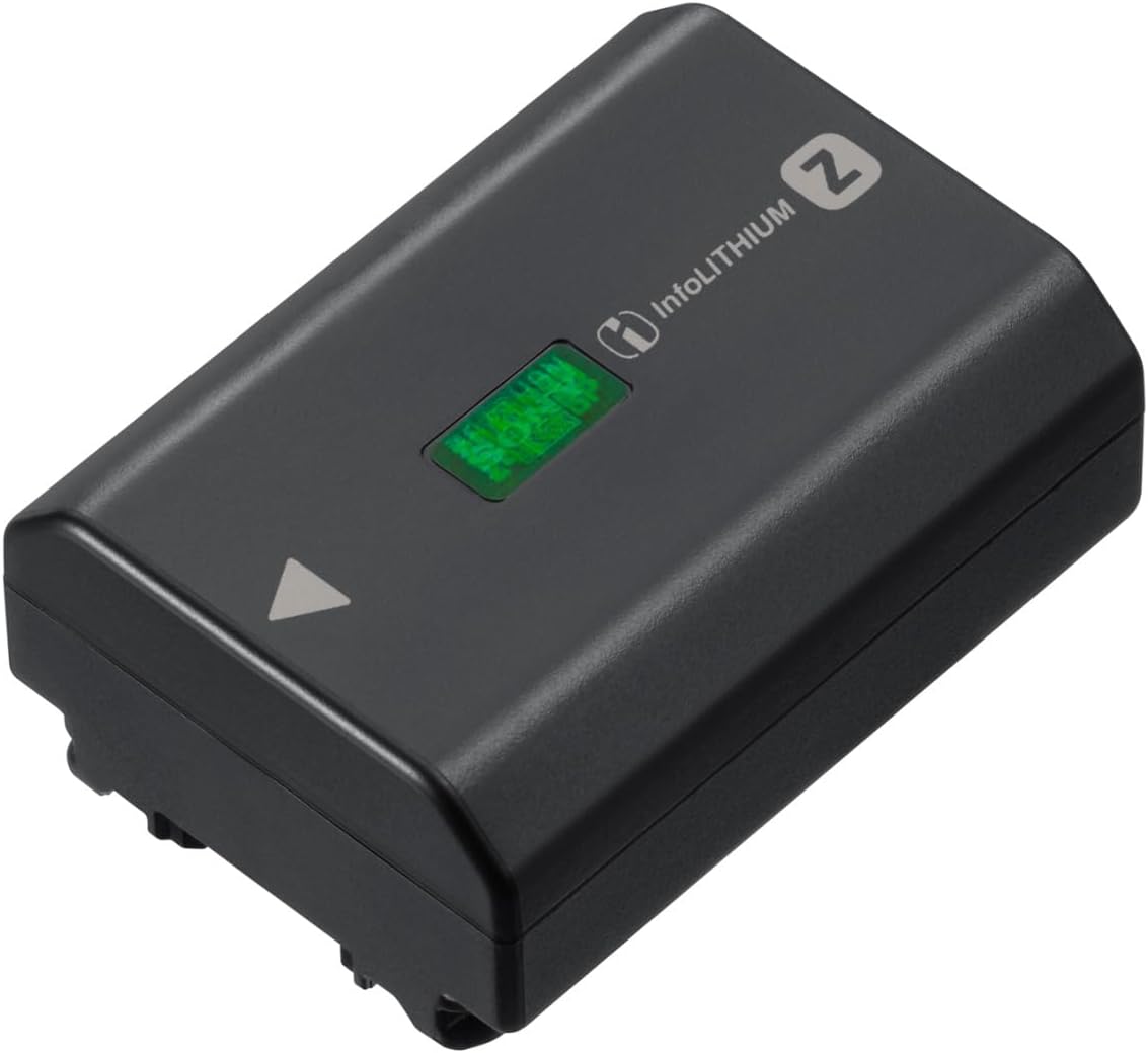 Sony NPFZ100 Z-Series Rechargeable Battery Pack for Alpha A7 Iii, A7R, A9 Digital Cameras Black, 7.2 Volts
