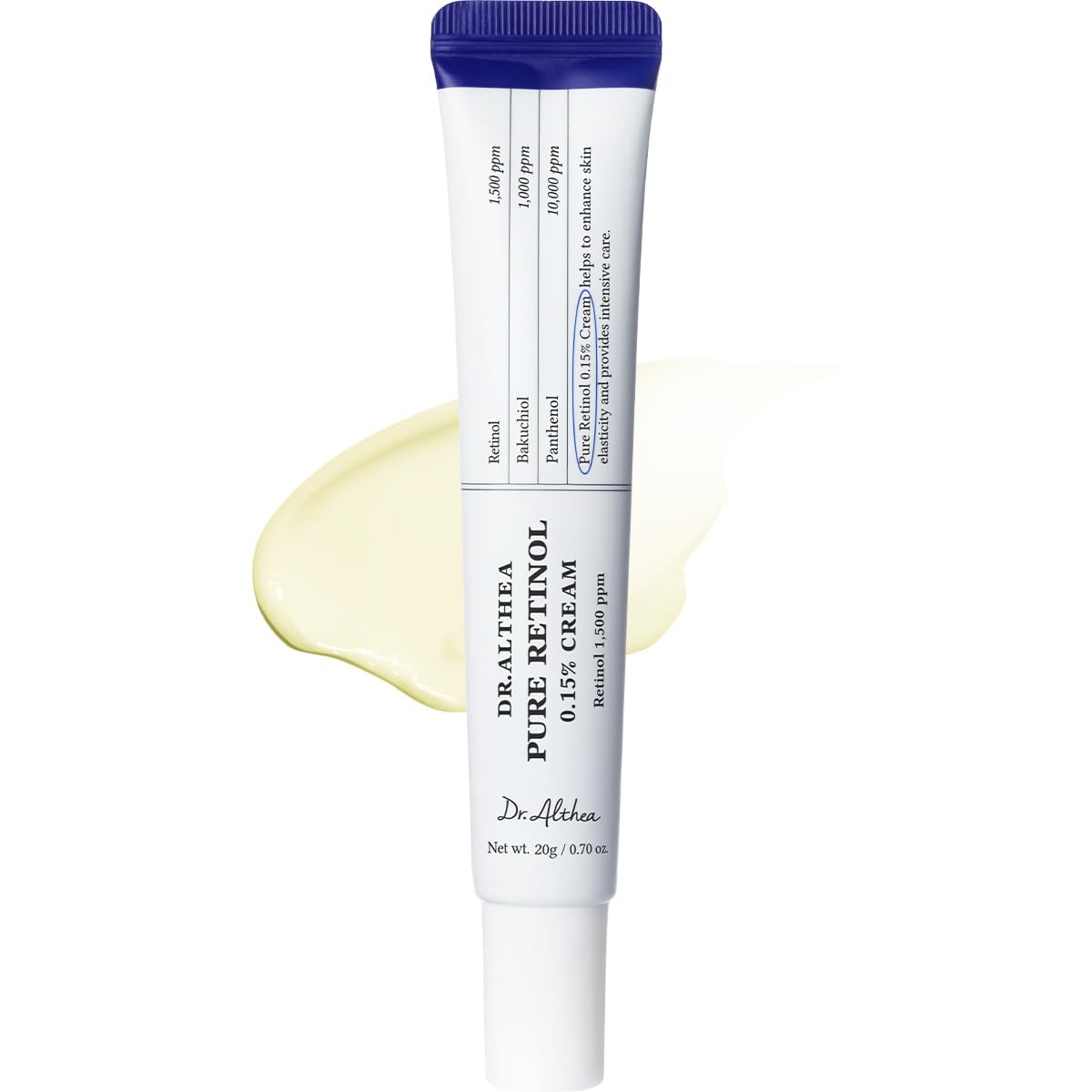 Dr.Althea Pure Retinol 0.15% Cream, Korean Vegan Skin Care, 0.70 Fl Oz