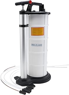 8MILELAKE 9L Vacuum Hand Operated Engine Oil Changer Fluid Extractor Evacuator Pump Tank