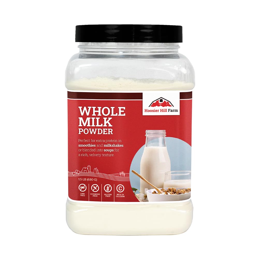 Hoosier Hill Farm Whole Milk Powder, 1.5LB (Pack of 1)