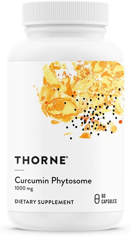 THORNE Curcumin Phytosome 1000 mg (Meriva) - Clinically Studied, High Absorption - Supports Healthy Inflammatory Response in Joints, Muscles, GI Tract, Liver, and Brain* - 60 Capsules - 30 Servings