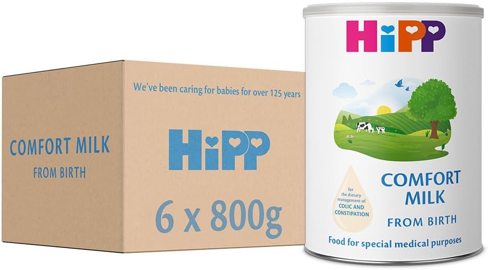 Hipp Comfort Baby Milk Powder Formula, from Birth, 800g (Pack of 6)