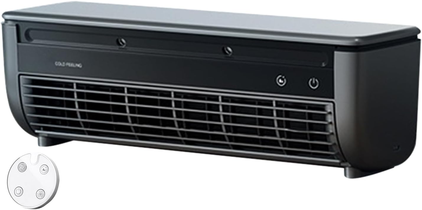 Fan with Air Conditioner - Cool Air Fan for Bedroom,Three-Speed Wireless Charging Space Cooler for Indoor Outdoor Travel Bathroom Camping RV Gym Tabletop Home Dorm
