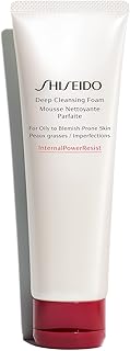 Shiseido Deep Cleansing Foam - 125 mL - Deeply Cleanses & Removes Impurities for a Fresh, Smooth Finish - For Oily to Blemish-Prone Skin