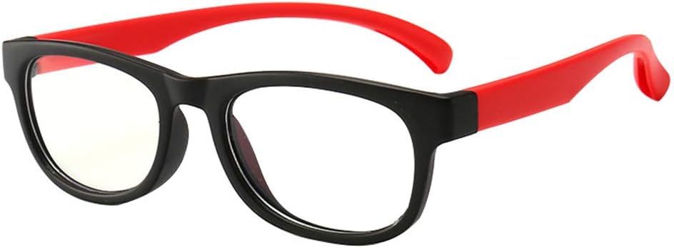 Kids Anti Blue Rays Glasses Light Blocking Eyeglasses Clear Lens Anti Radiation Computer Phone Anti UV Flat Goggles, C14 black Frame