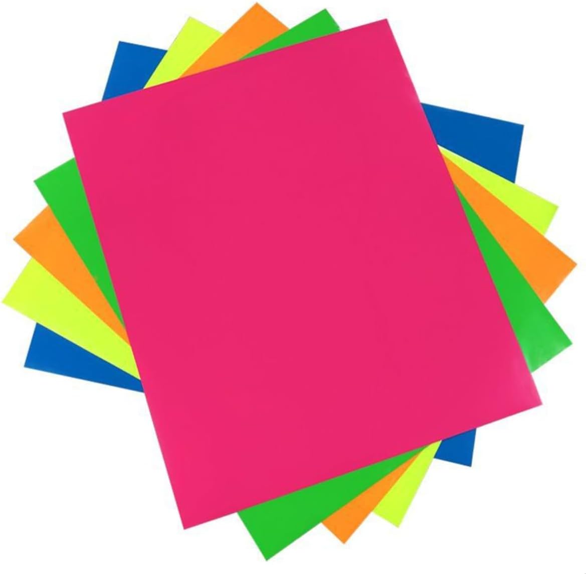 KARLOR A4 UV Transfer Film, Self-Adhesive, 5 Neon Colours, PU Heat Transfer Film, Fluorescent Flex Film, Plotter Film, Adhesive Film for T-Shirts, Textiles, Handbags, Electronic Products, Washable