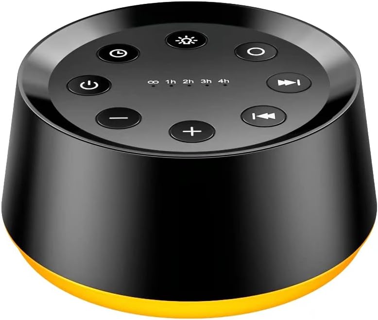 Sound Machine Brown Noise Machine with 30 Soothing Sounds 12 Colors Night Light Sound Machine for Adults Baby Kids Sleep Machines 36 Volume Levels Memory Function 5 Timers for Home Office Travel