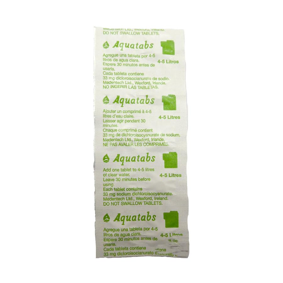 Water Purification 1 Tablet Treats 4-5 Litres Safer Drinking Water x 200