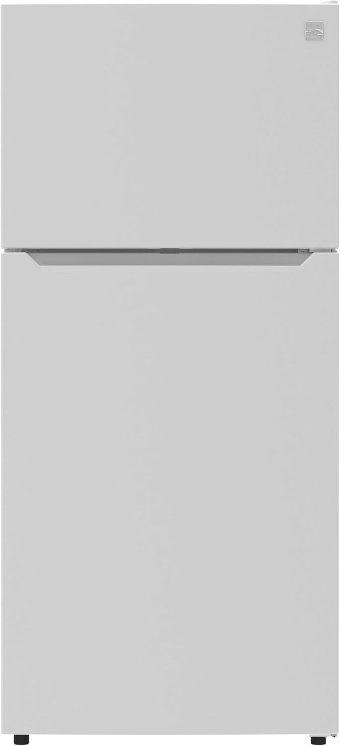 Kenmore 30" Top Mount Refrigerator with Freezer - Adjustable Shelving, Humidity-Controlled Crispers, LED Lighting, ENERGY STAR Certified, Garage Ready, 18.1 cu. ft. Capacity - White