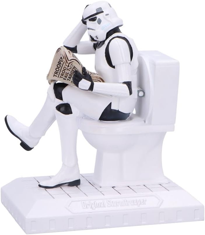 Nemesis Now Stormtrooper Pooper Trooper Figurine, Humorous Stormtrooper Collectible, Geek Decor, Officially Licensed Original Merchandise
