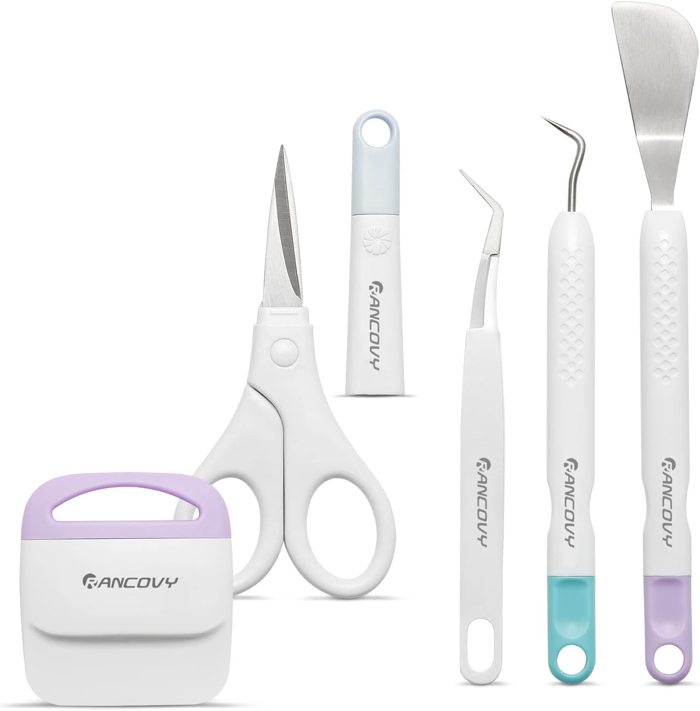 Basic Tool Set for Cricut Vinyl Weeding Tools for Cricut/Silhouette/Siser/Oracal 631 651 751 Vinyl 5pcs Cardstock Crafting Tools Kit