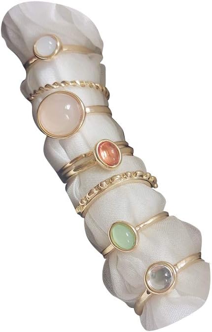 ItsStarred 7-19pcs Silver Star Moon Knuckle Ring Set for Women Vintage Stackable Midi Finger Rings Set