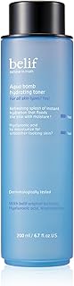 belif Aqua Bomb Hydrating Toner with Hyaluronic Acid, Lightweight Moisturizing Water Facial Toner, Good for Dry Skin and Uneven Texture, For Normal, Dry, Combination, Oily Skin, Korean Skin Care