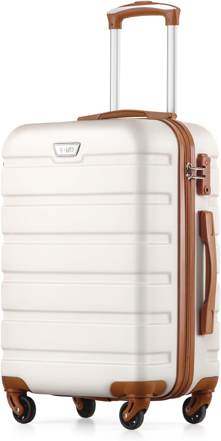 COOLIFE 20 Inch Carry On Suitcase for EasyJet, ABS+PC, Hardshell, Durable