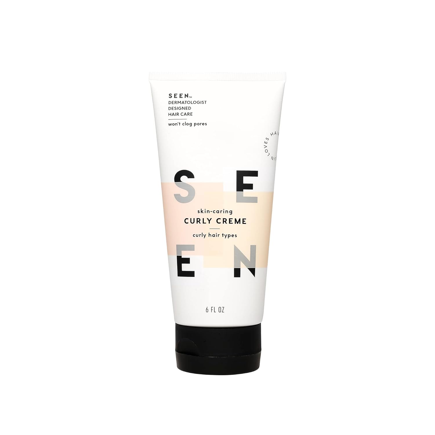 SEEN Curly Creme - Scented - Non-Comedogenic & Sulfate-Free Curl Defining Styling Hair Cream- Reduces Frizz- Heat Protectant- Safe for Sensitive Skin